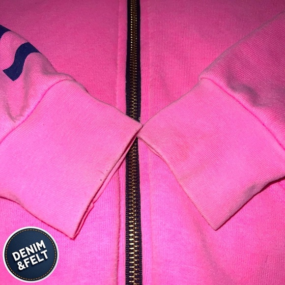 AVIATOR NATION Haight Ashbury, CA. Full Zip  HOODIE - NEON PINK | RARE!! 🌈🩷🌈 - Picture 4 of 11